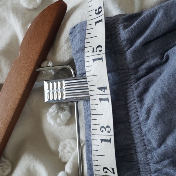 Eileen fisher women's high-waisted 100 organic cotton comfy shorts medium blue - Picture 6 of 9